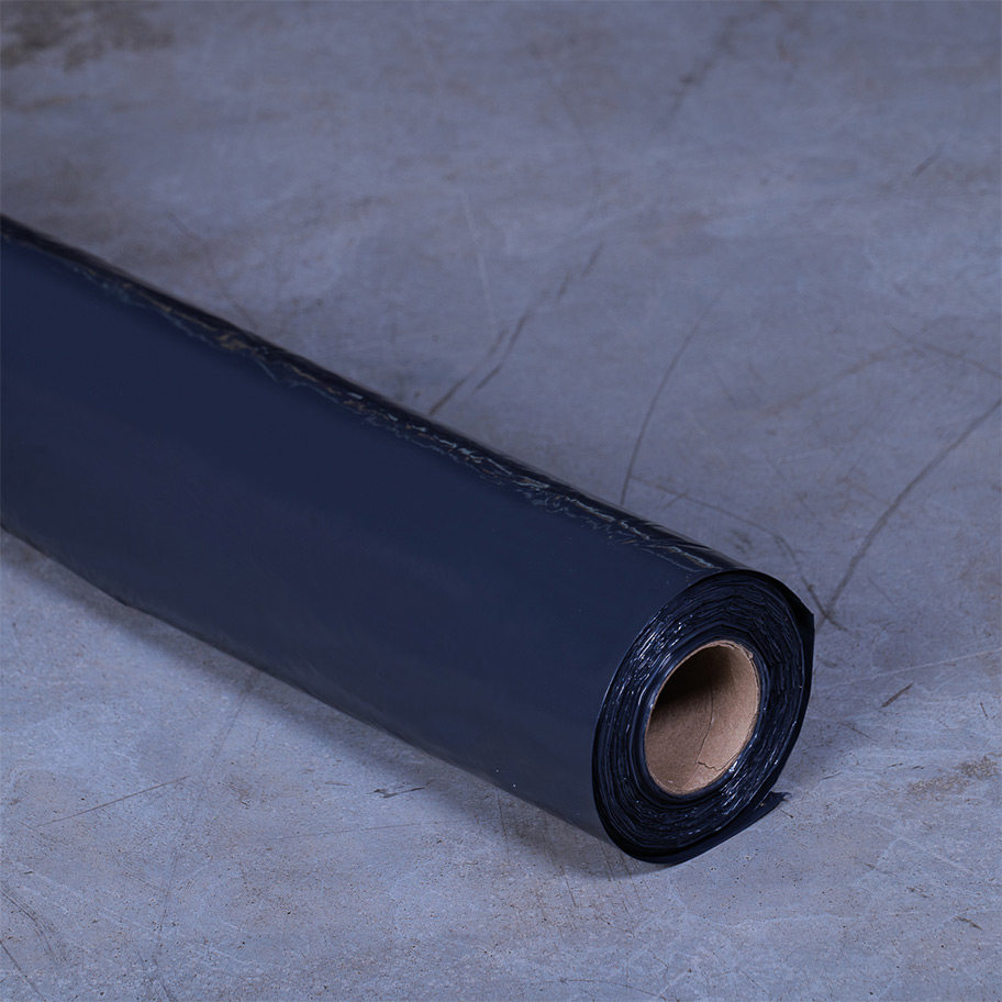 Пленка полиэтиленовая (1500х2)рукав, чёрная вторичная 80мкм 100м